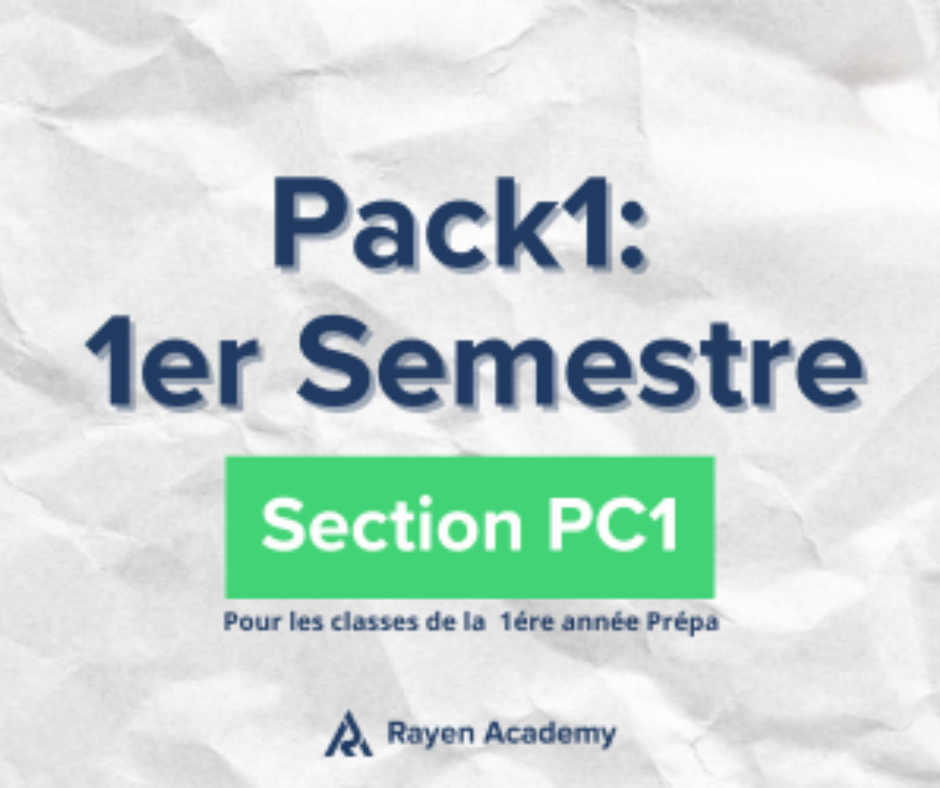 Pack 1er semestre PC1